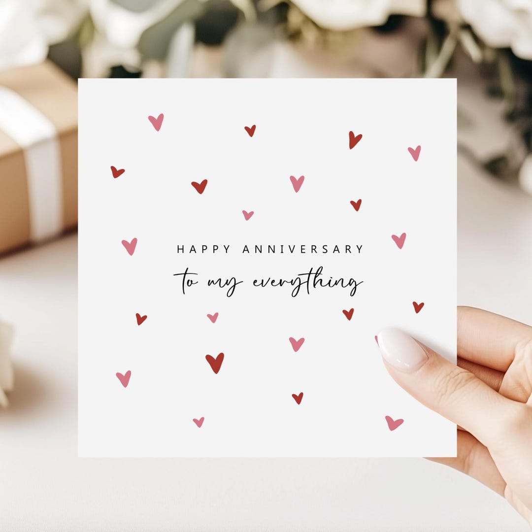 Happy Anniversary to My Everything | Anniversary Card for Husband, for ...