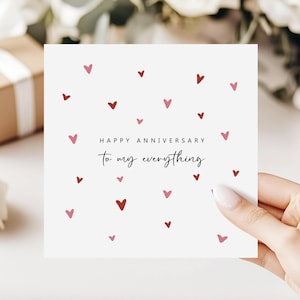 Happy Anniversary to My Everything | Anniversary Card for Husband, for ...