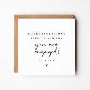 Engagement Card | Personalised Engagement Card | You're Engaged | Happy Couple | Future Mr and Mrs Card