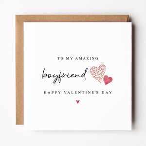 Valentine's Day Card For Boyfriend | Hearts Design | Valentine Card For Him image 3