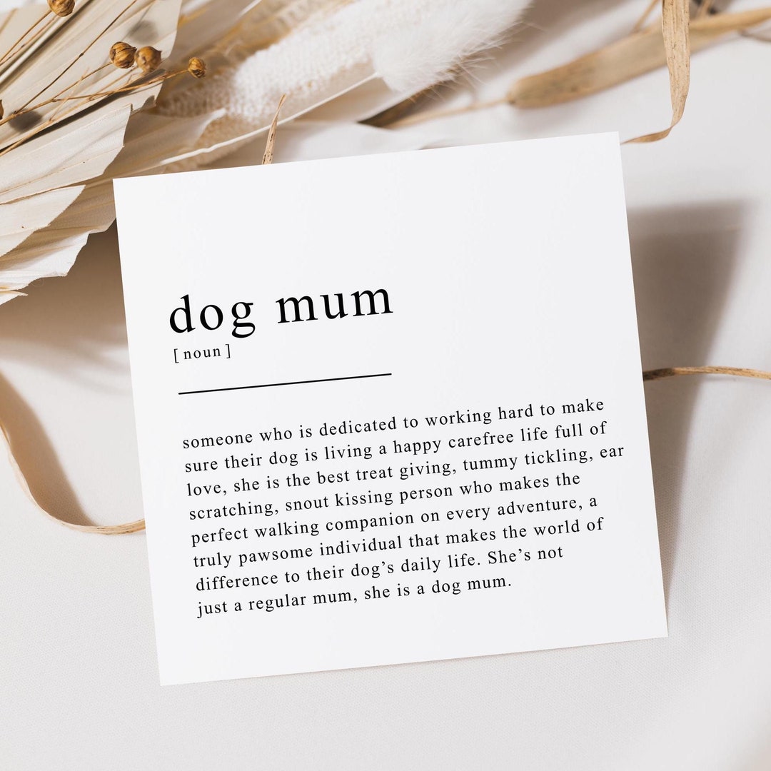 Dog Mum Card | Birthday Card for Dog Mum | Happy Birthday From the Dog ...