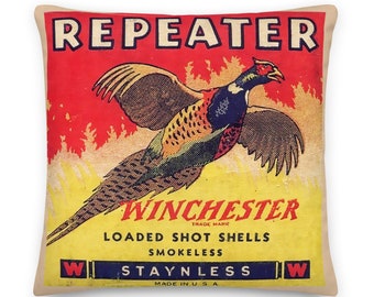 Winchester Repeater Shells Premium Pillow