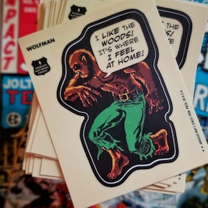Nat&#39;l Forest Wolfman monster sticker