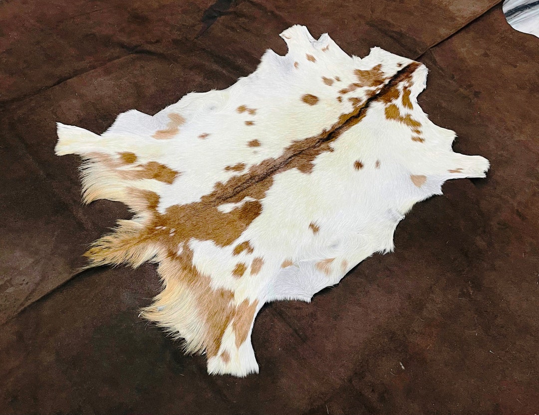 Goat Hide Nordic Animal Skin Black and White Scandinavian Etsy