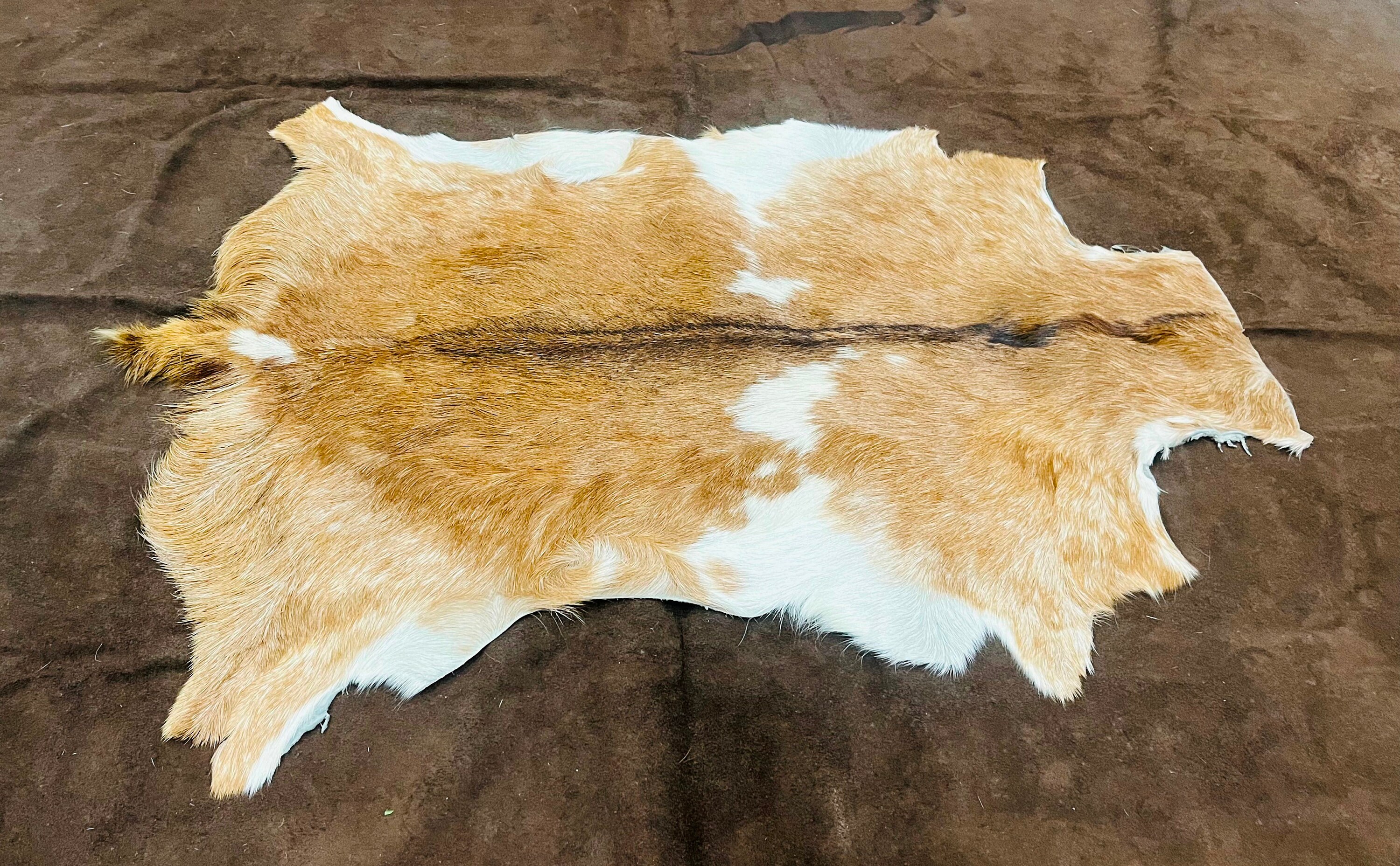 Goat Hide Rug: Scandinavian Shag Rug, Gothic Home Decor (3x2 Ft) - Etsy