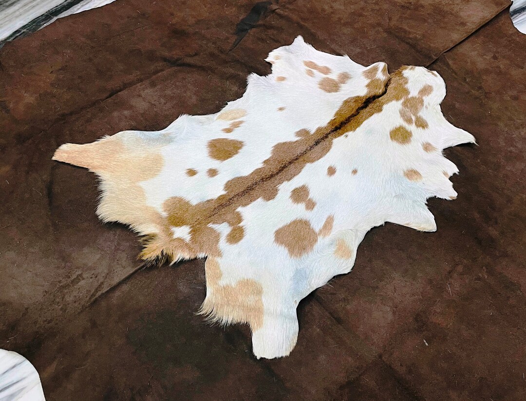 Goat Hide Rug: Organic Neutral Tone Fur, Shag Rug (3x2 Ft) - Etsy