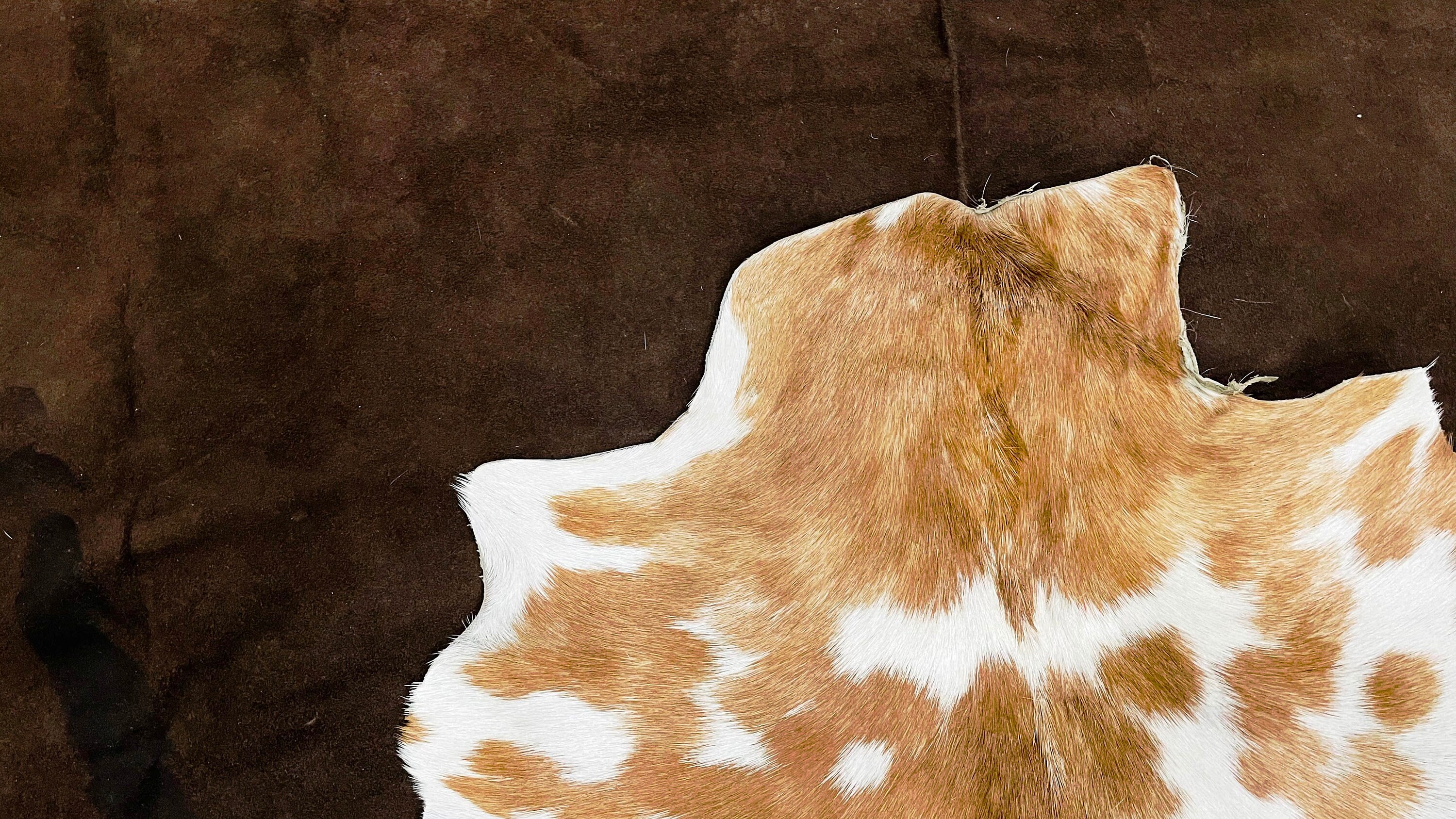 Goat Hide Rug: Ethically Sourced Taupe, Beige, Brown & White Fur - Etsy