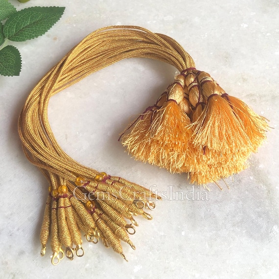 Indian Back Rope Hook Gold Color Dori/ Adjustable Handmade