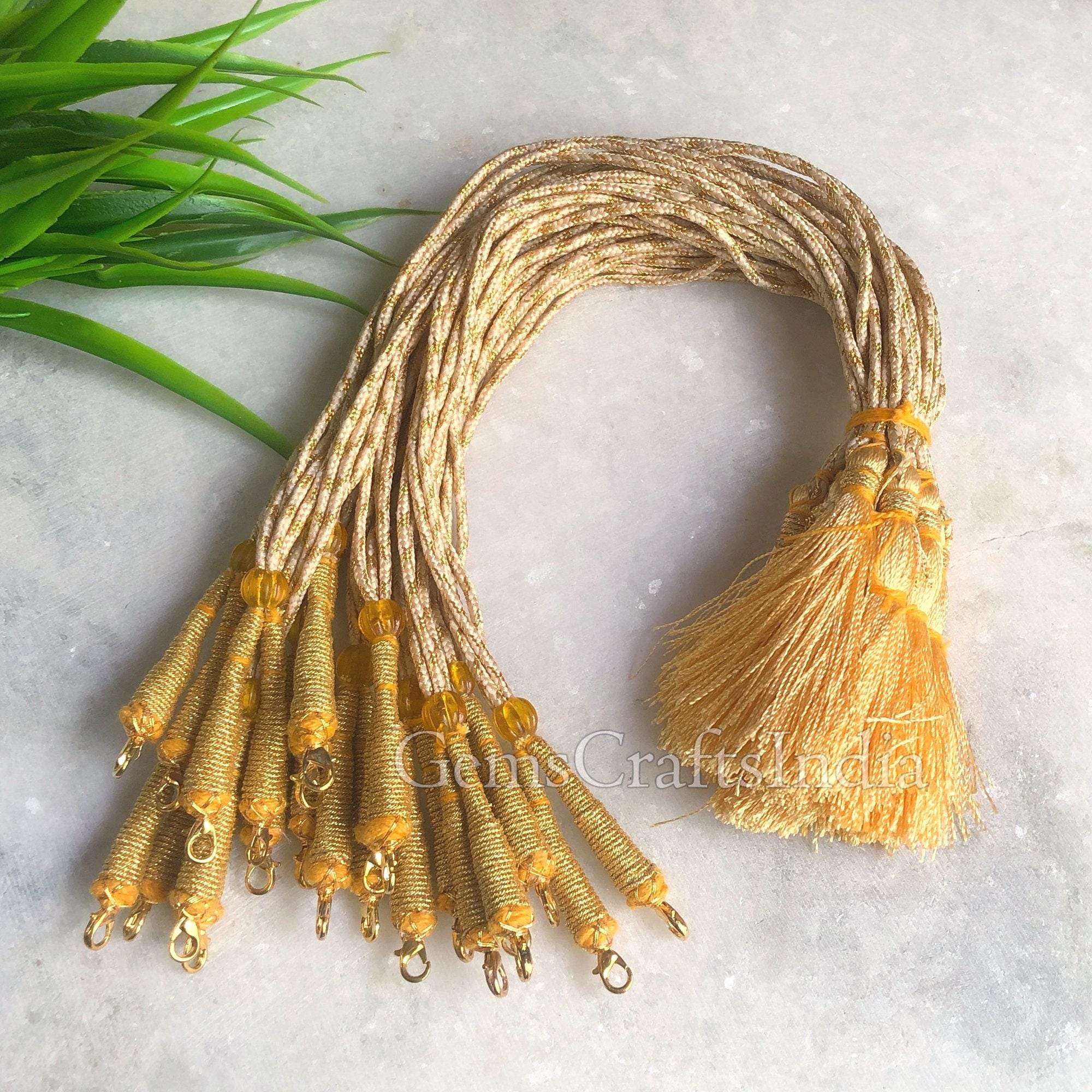 Indian Back Rope Hook Gold Color Dori/ Adjustable Handmade Necklace ...