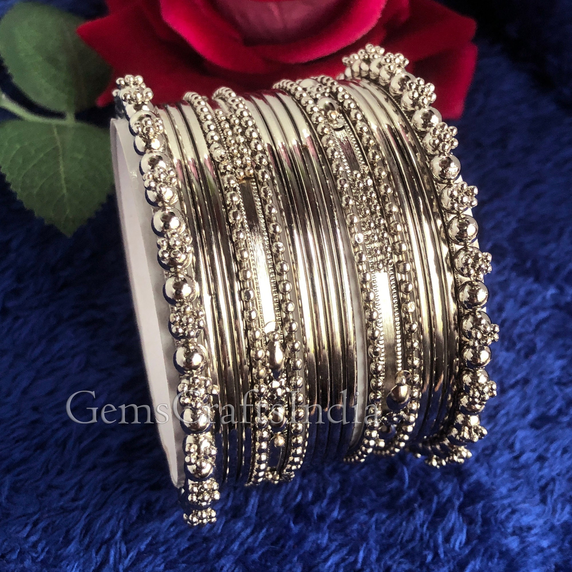 アクセサリー vintage silver Bangles Antique Silver Bangle/bracelet Oxidized German Silver Bangle Set