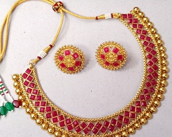 Buy Antique Gold Choker Online In India 