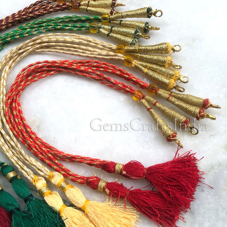 Indian Back Ropes Cord for Necklace Jewelry Multi Color Adjustable ...