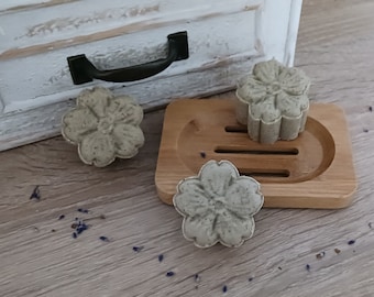 Rosmarin-Lavendel Shampoobar, festes Shampoo, palmölfrei und vegan für jeden Haartyp  besonders für strapaziertes und schuppiges Haar