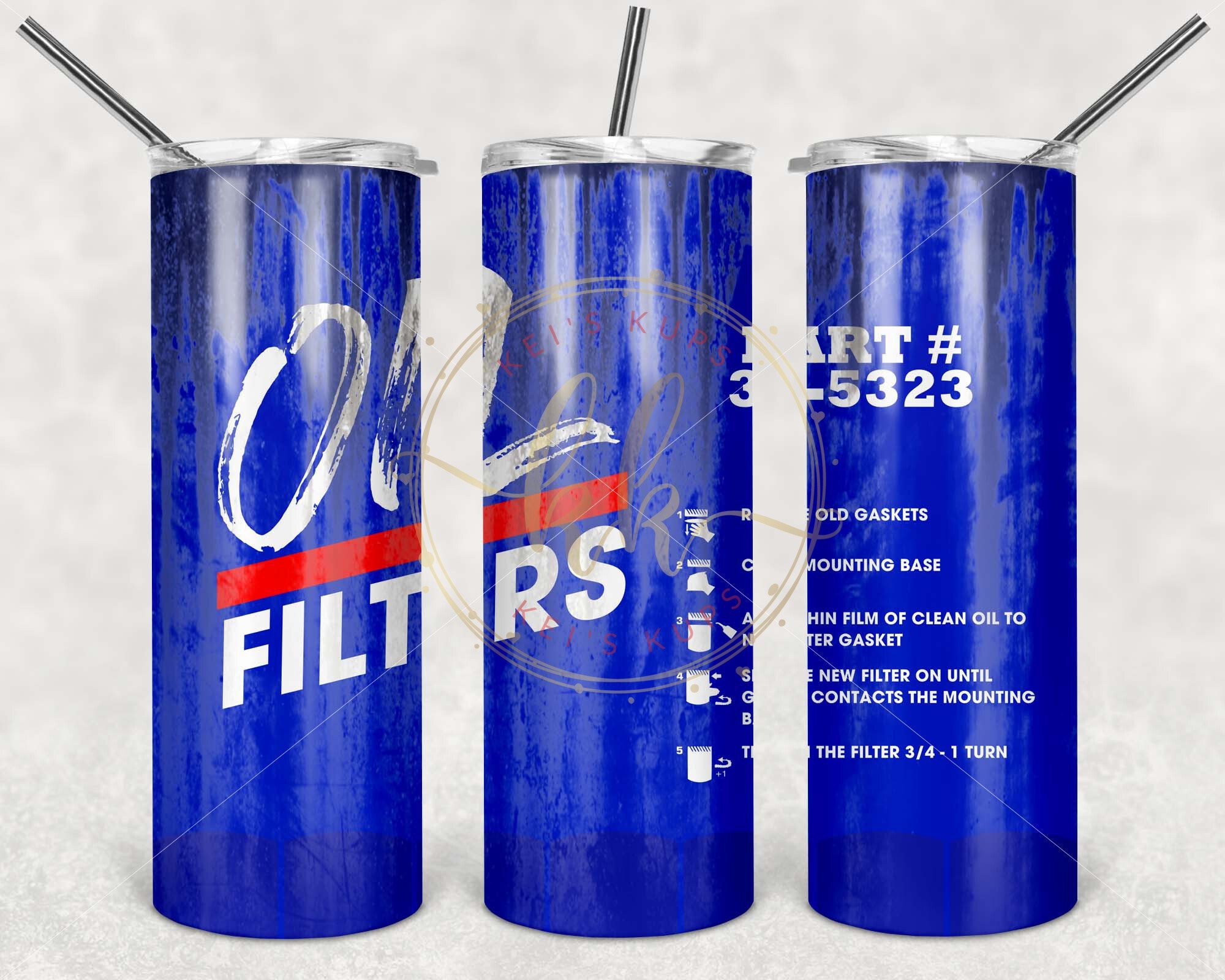 Oil Filters Themed Tumbler You Choose The Size Etsy