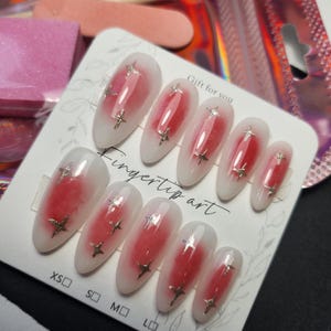 Elegant Ombre Press On Nails - Customized Gel Nail Art