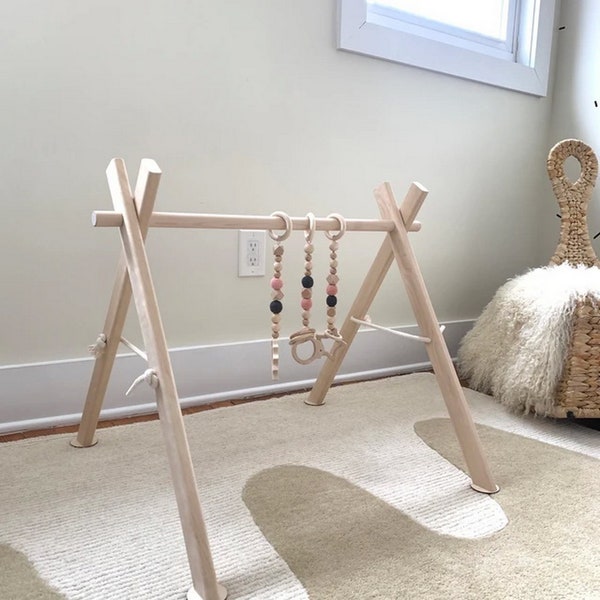 Wooden Baby Gym Etsy