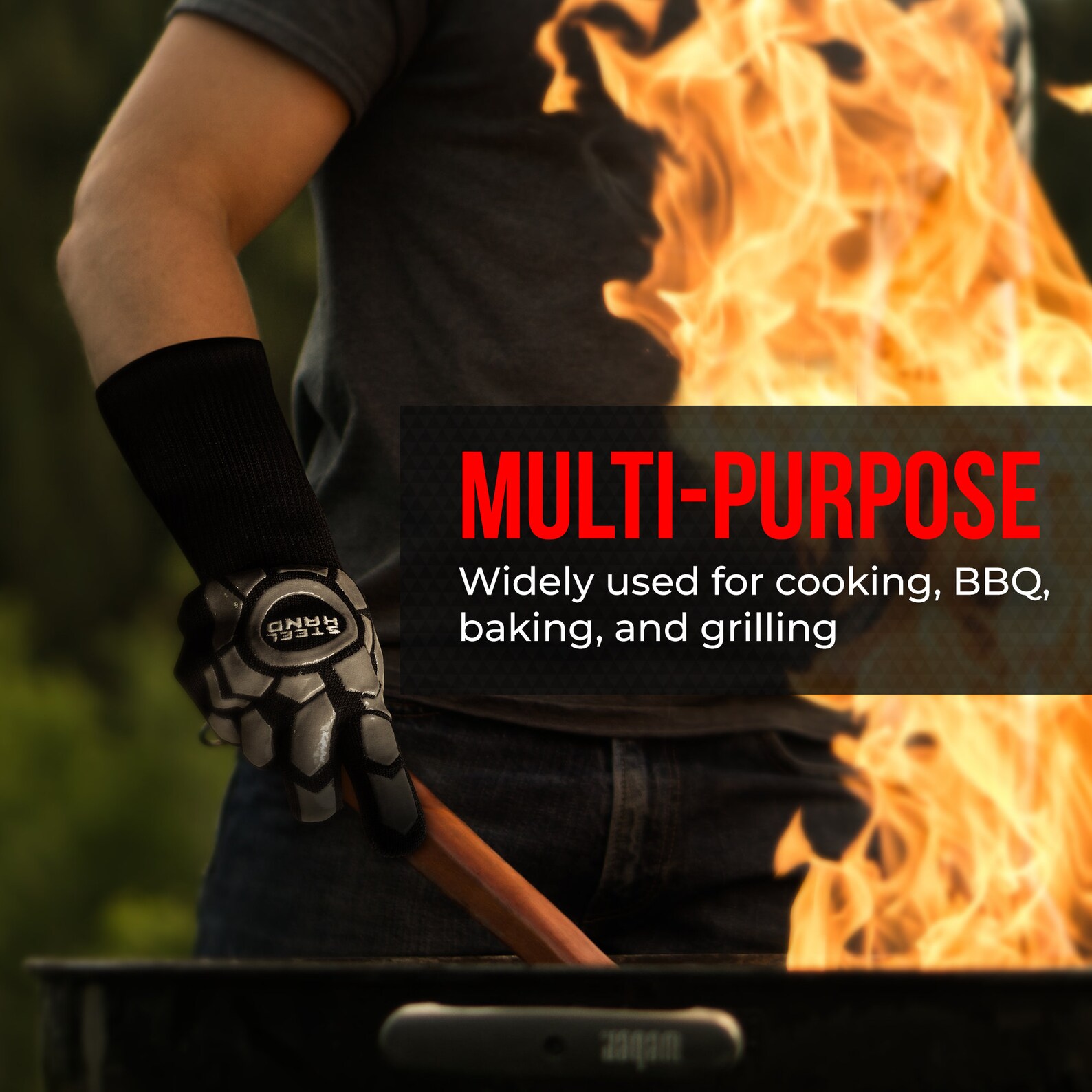 STEEL HAND Heat Resistant Gloves Pizza Oven Gloves Etsy