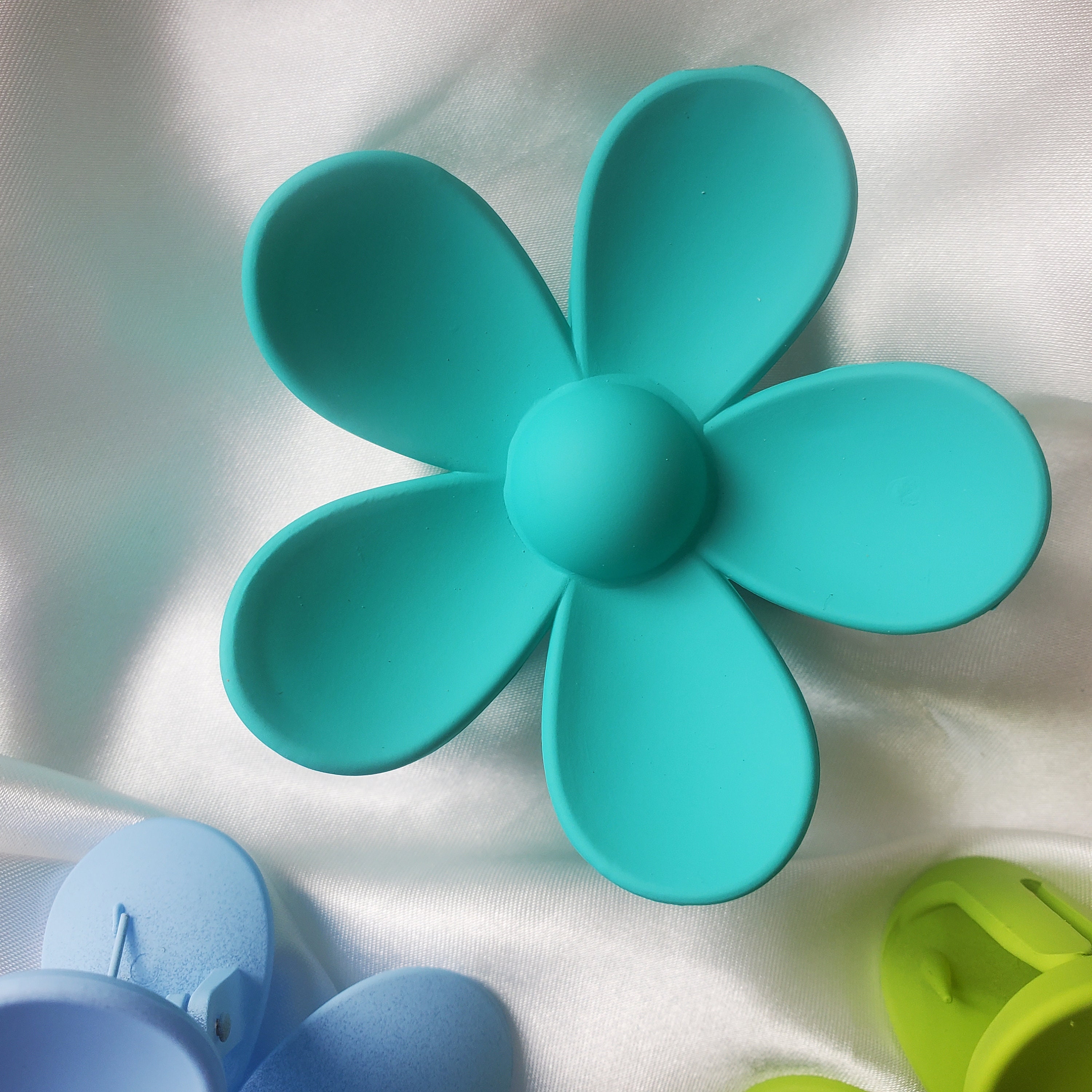 Fodattm Vintage Haarspange Mit Blumen Und Strass – Retro-Style In Blau Für Damen & Mädchen