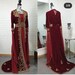 Dubai Kaftan Arabic Moroccan Abaya Maxi Hand Beaded Caftan Farasha Floor Length Party Wear Wedding Gown Beach Stylish Jalabiya Women Dress
