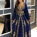 Royal Moroccan Dubai Kaftan Arabic Abaya Maxi Hand Beaded Caftan Farasha Floor Length Party Wedding Gown Beach Stylish Jalabiya Women Dress