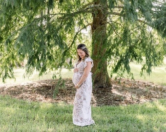 Willow dress, maternity dress rental, dress rental, boho dress, lace dress