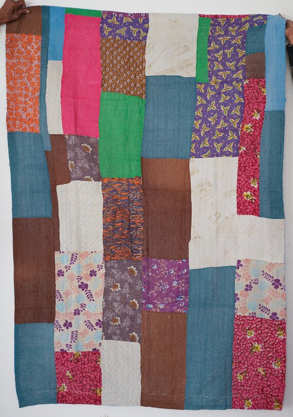 Bedding Blankets & Throws Throws Beautiful fine quality Vintage kantha
