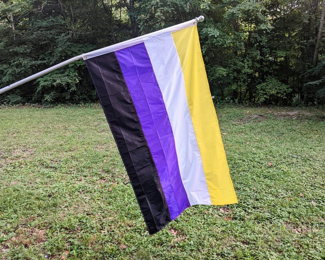 Queer Made Handmade Nonbinary Pride Flag With Stitched Stripes Etsy queer-made-handmade-nonbinary-pride-flag-with-stitched-stripes-etsy