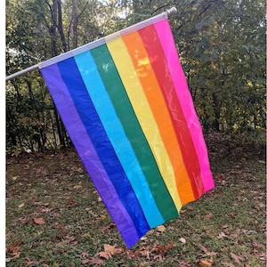 Original Classic Baker 1978 Gay Pride Flag Reproduction - Queer Made, Handmade, Stitched Stripes!