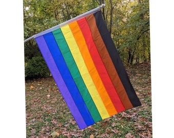 Philadelphia POC Inclusive Pride Flag - Queer Made, Handmade, Stitched Stripes!