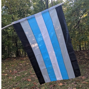Demiboy Pride Flag - Queer Made, Handmade, Stitched Stripes!
