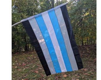 Demiboy Pride Flag - Queer Made, Handmade, Stitched Stripes!