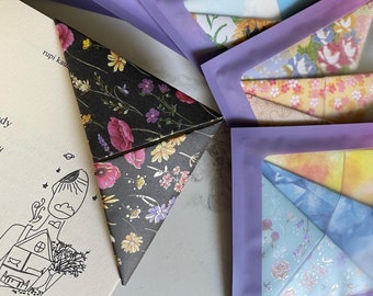 100+ Origami Patterned Bookmarks | Grab Bag | Japanese Crafts | Booklovers