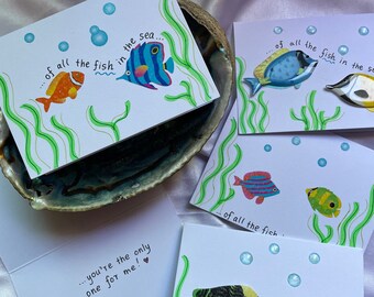 Fish Love Card | Anniversary | Greeting Cards