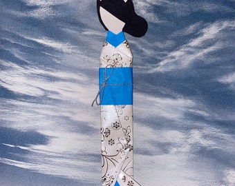 Japanese Origami Geisha Bookmark l Winter Snow Queen l Paper Doll