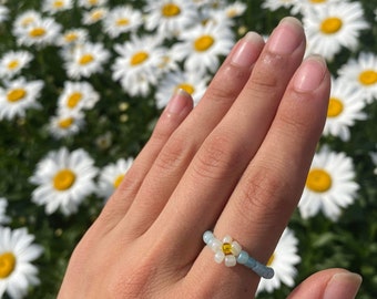 Daisy or Multicolored Beaded Rings | Accessory | Kawaii Jewelry