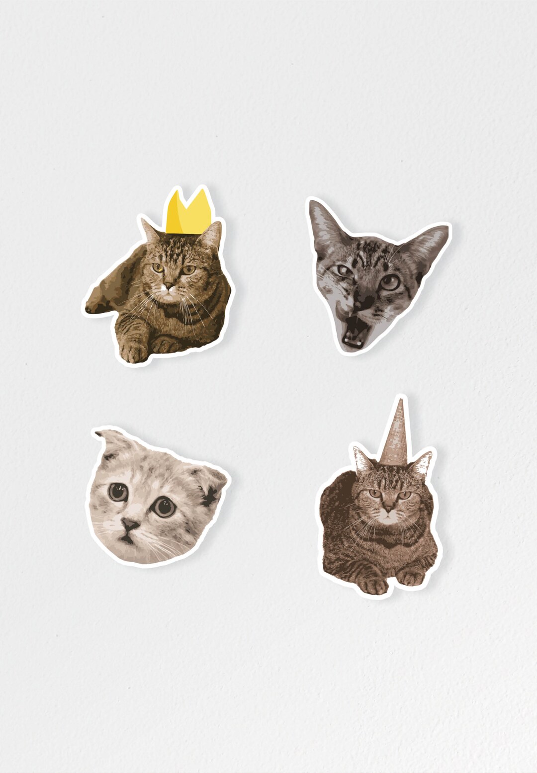 Fun Sticker Cat Leader Funny Cat Planner Sticker Bundle – Glossy Journal & Scrapbook ...