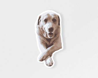 Labrador Retriever Planner Sticker – Glossy Dog Journal & Scrapbook Decor