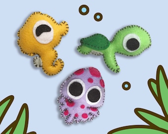 Undersea Animals Felt Craft Patterns PDF