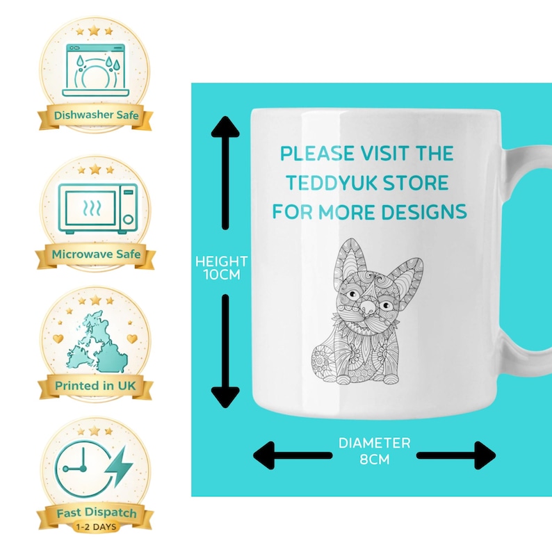 Personalised 21st Birthday Mug, Daisy Gift for 21 Year Old Female Bild 8
