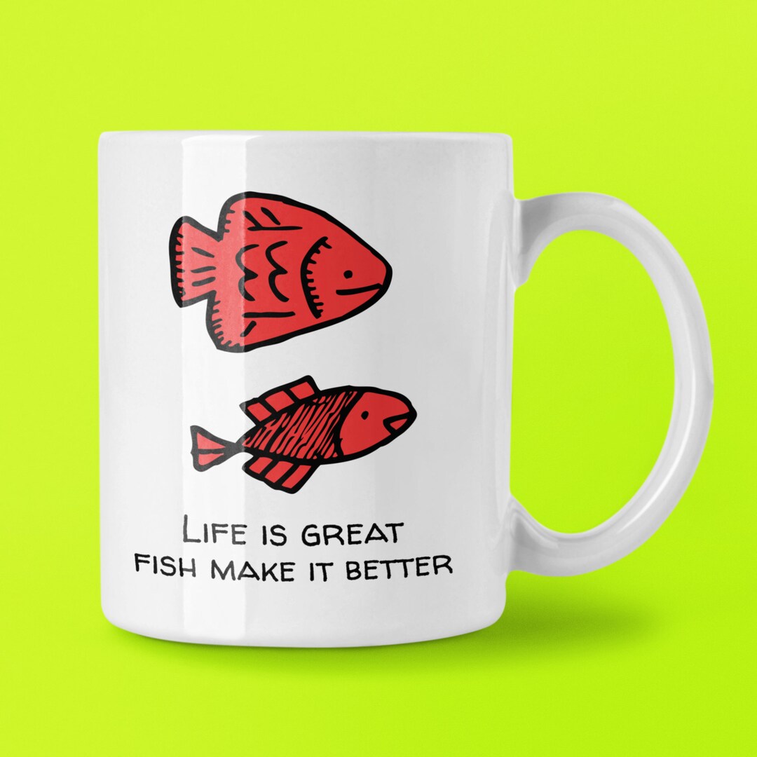 Fish Lover Mug,gift for Fish Owner,funny Tropical Fish Present,koi Mug