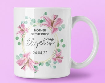 Mother Of The Bride Personalised Gift, Mother Of The Bride Personalised Mug, Wedding Party Gifts, Present For Brides Mother, Keepsake Gift