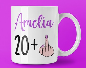 Personalised 21st Birthday Mug, Funny Gift For Her