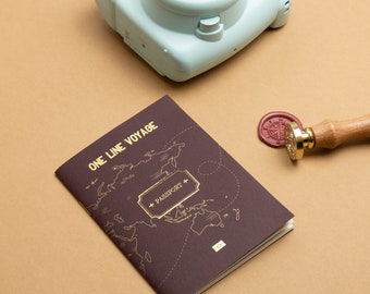 Travel Passport, Travel Album, Travel Log, Travel Journal, Travel Gift for Him, Travel Gift for Her, Travel Accessories, Travel Gifts