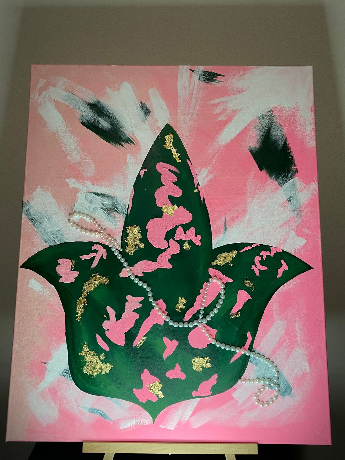 AKA Ivy Leaf Painting Etsy