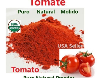 Tomate Molida Organico 2 oz 8 oz  Jugos licuados Organic Tomato powder Juice shakes foods