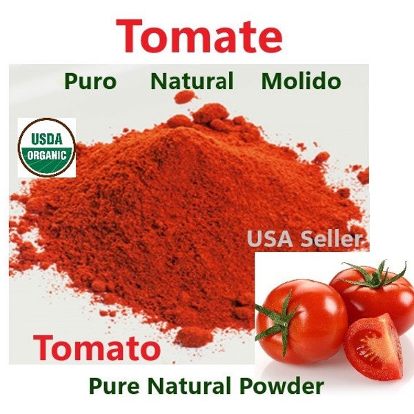 Tomate Molida Organico 2 oz 8 oz  Jugos licuados Organic Tomato powder Juice shakes foods