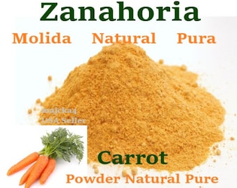 Zanahoria Molida 2 oz 8 oz  Jugos licuados Carrot powder Juice shakes foods Beta carotene