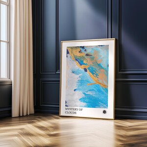 Abstrakte Wand Kunst Druck, Art Print, Living Room, Office, House, Master Room, Wanddekoration, Weihnachtsgeschenke, Geschenk für Sie, Blau