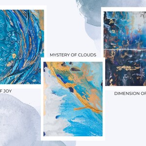 Bestseller 3er Set. 
RIVER OF JOY, ,MYSTERY OF CLOUDS
DIMENSION OF BEAUTY, sind die 3 am häufigsten verkauften Postkarten.