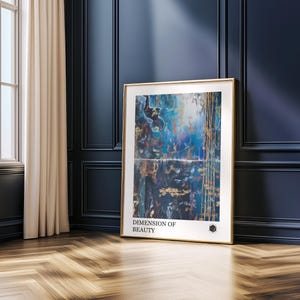 Abstrakte Wand Kunst Druck, Art Print, Living Room, Office, House, Master Room, Wanddekoration, Weihnachtsgeschenke, Geschenk für Sie, Blau